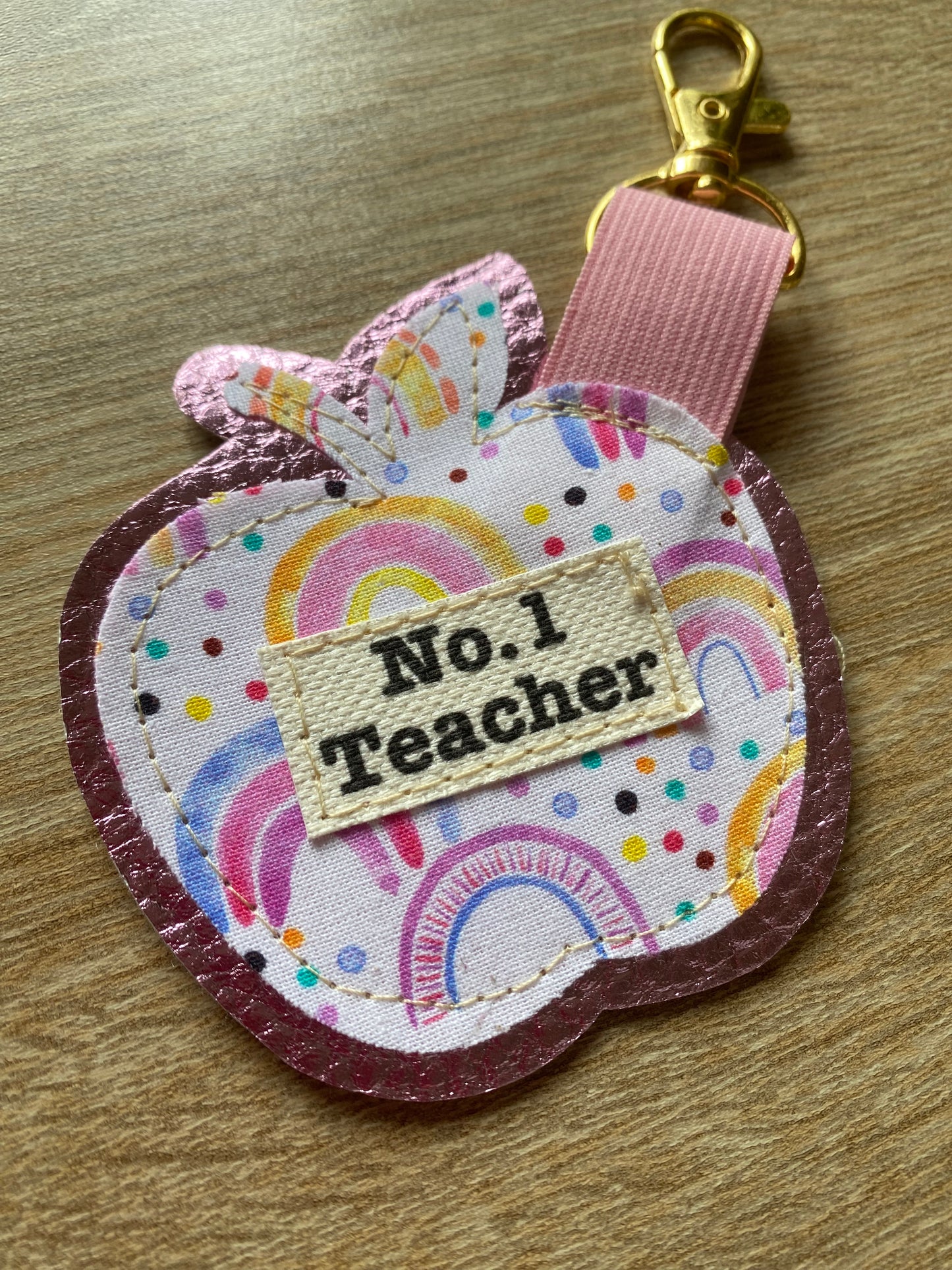 Apple Key Fob Teacher Gift