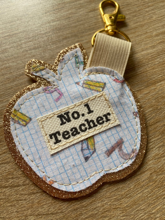 Apple Key Fob Teacher Gift