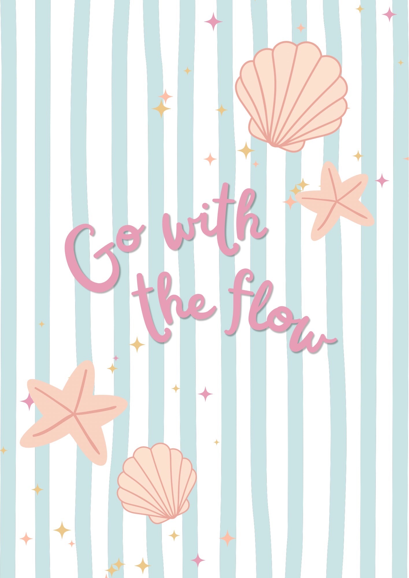 Go with the flow Print