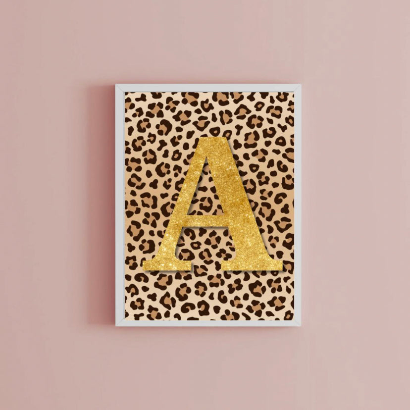 Glitter Initial Print