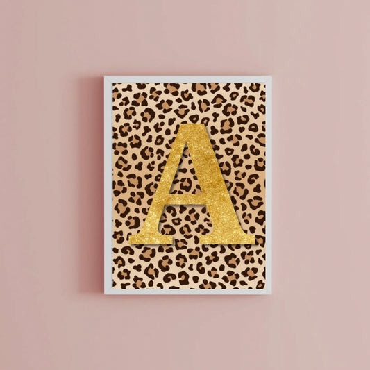 Glitter Initial Print