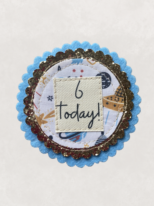 Space Birthday Badge