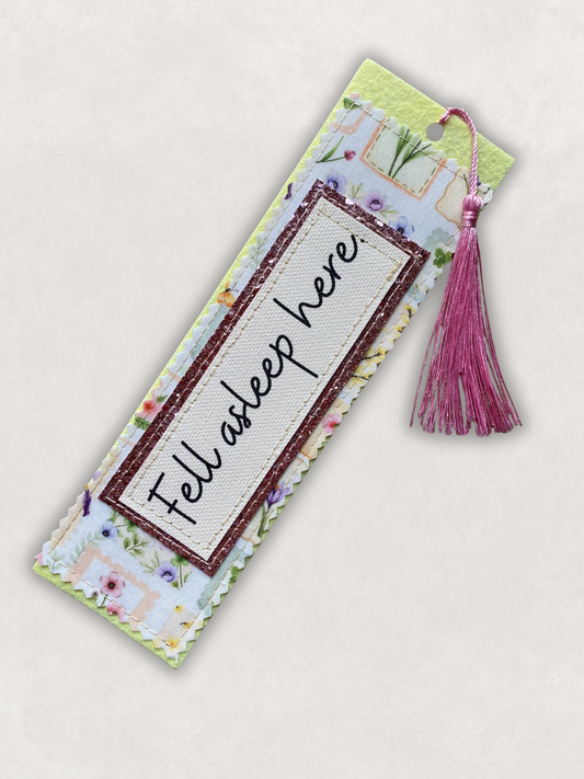 Fabric Bookmark- botanical
