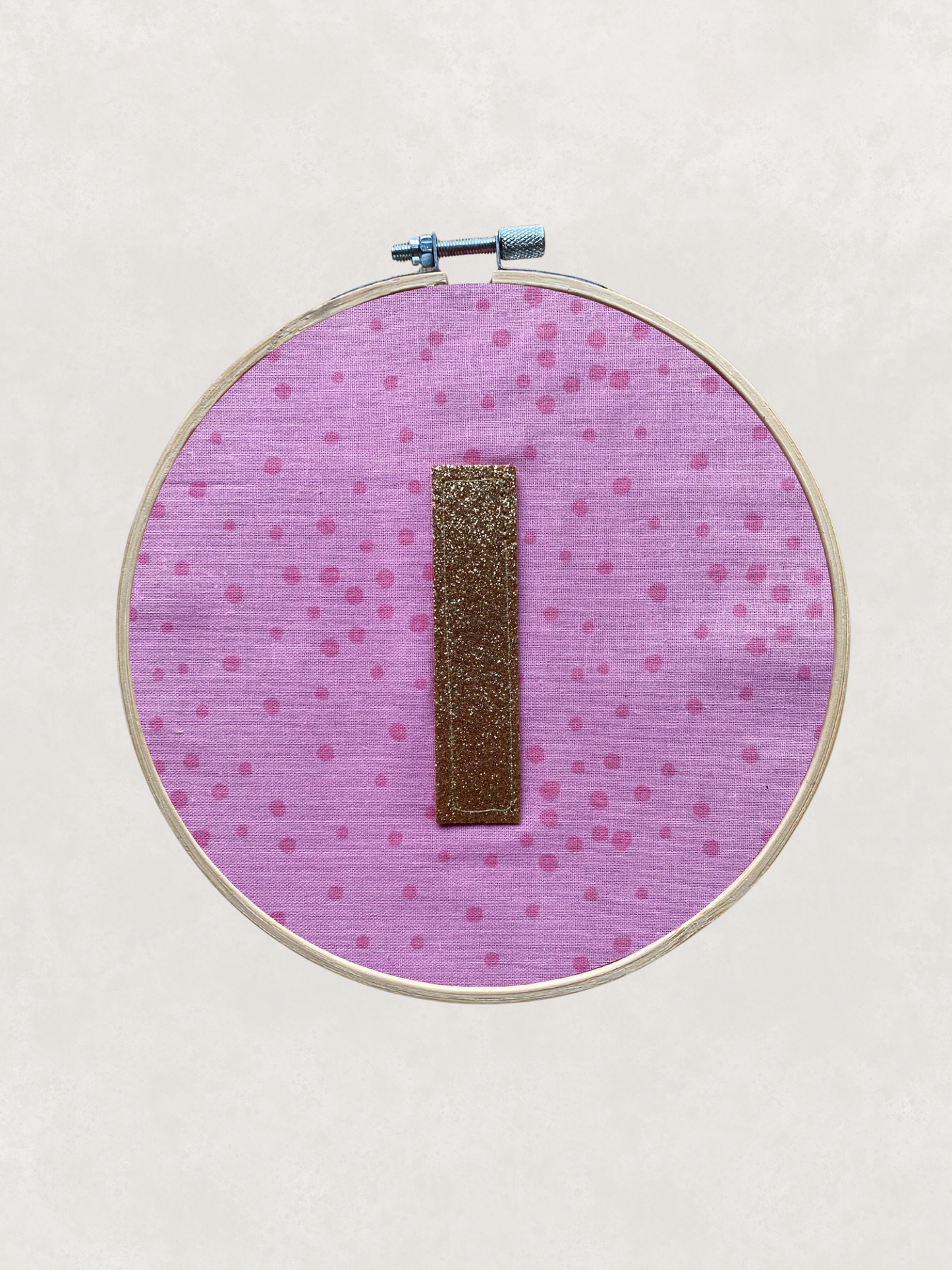 Original Glitter Initial Hoop