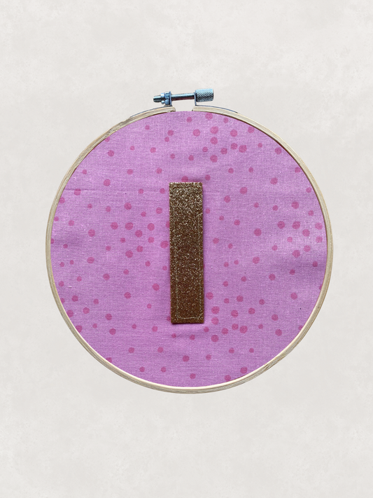 Original Glitter Initial Hoop