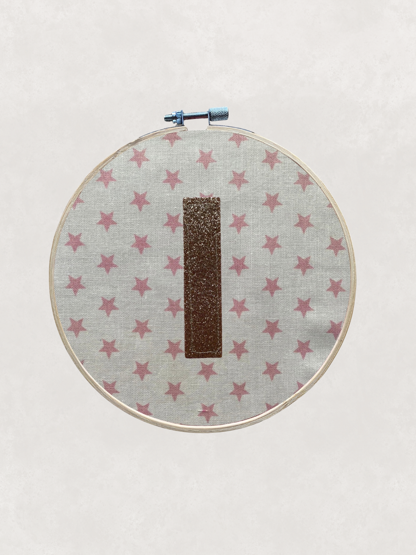 Original Glitter Initial Hoop