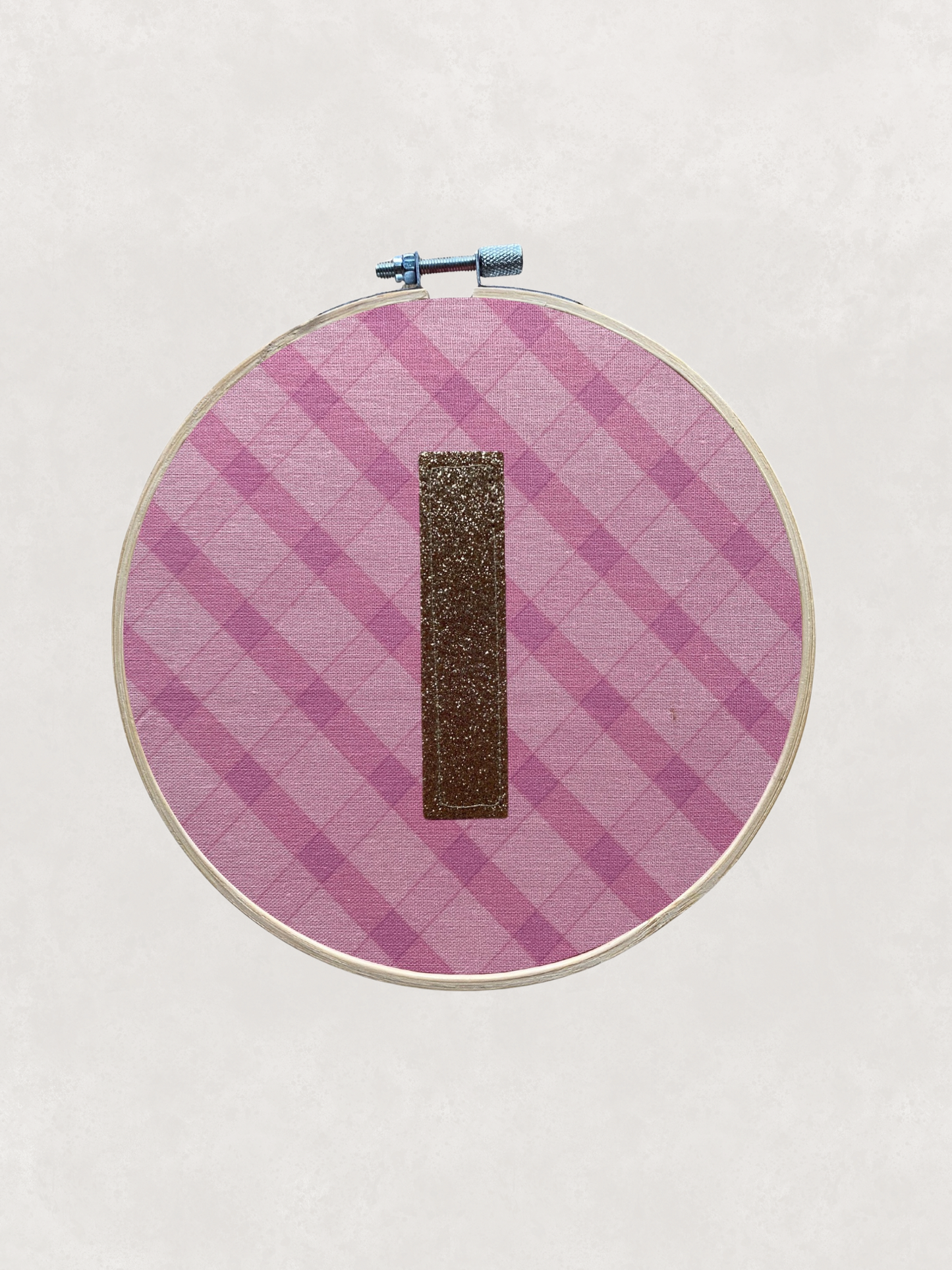 Original Glitter Initial Hoop